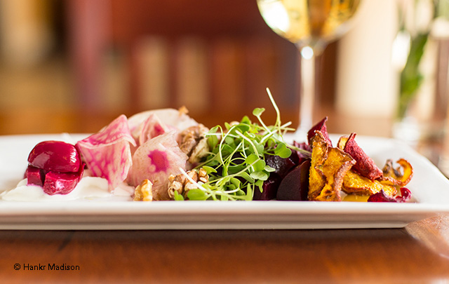 Beet salad by Stephen Carrol of Brasserie V
