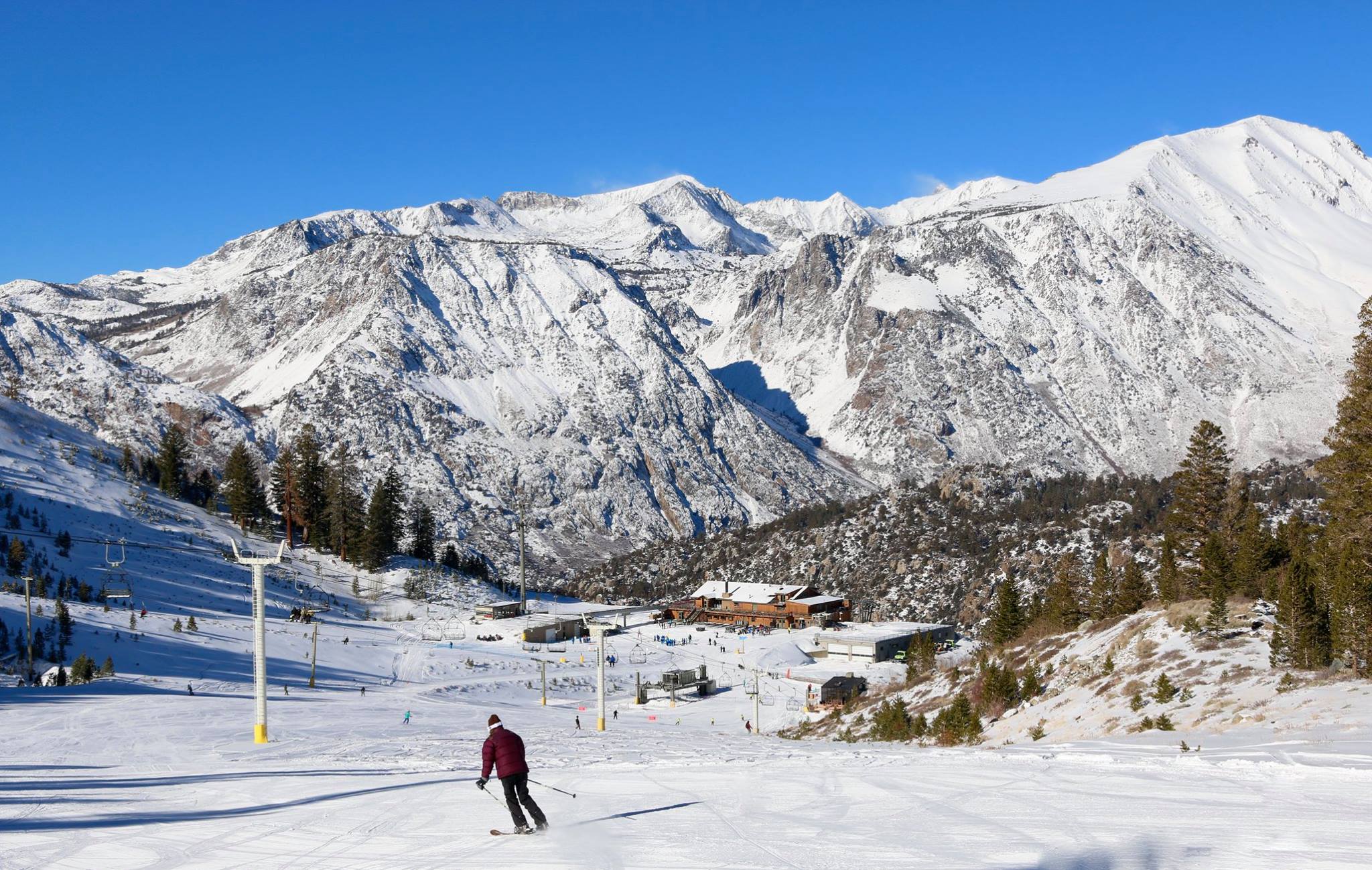 June Mountain skier