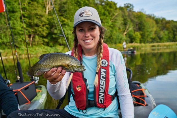 Ashley holding fish