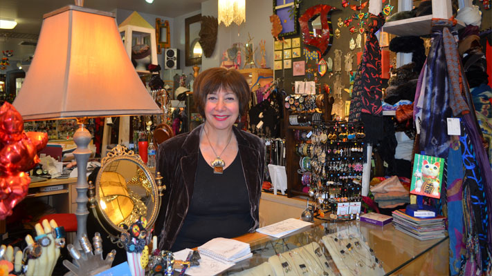 Sherri Tillman behind the desk where she still does hand-written receipts. Sherri Tillman behind the desk where she still does hand-written receipts.