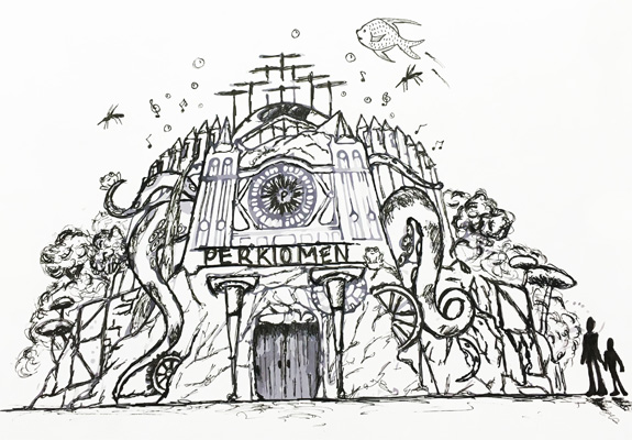 Artist's rendering of the proposed Perkiomenland theme park. Artist's rendering of the proposed Perkiomenland theme park.