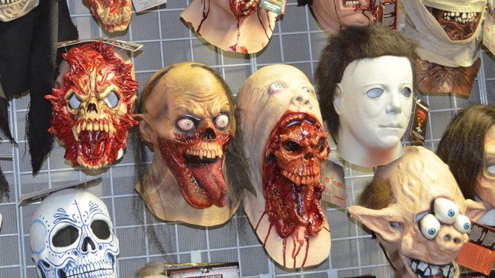The store's masks have become a little more...detailed since the 1920s The store's masks have become a little more...detailed since the 1920s