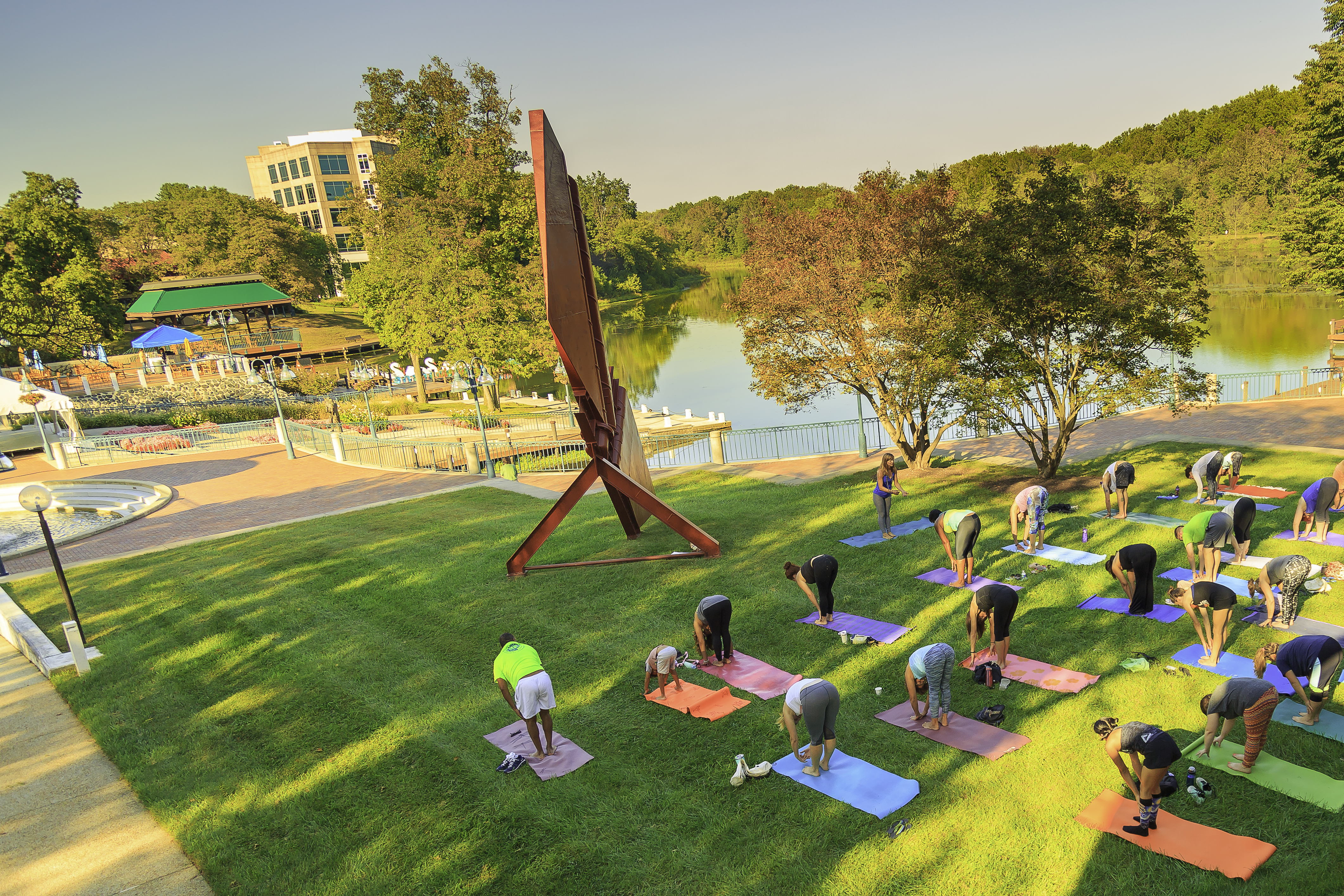 Haven on the Lake free yoga class by Lake Kittamaqundi