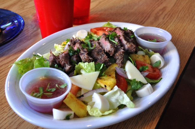 Pineapple Steak Salad- Lucy's Brazilian Kitchen