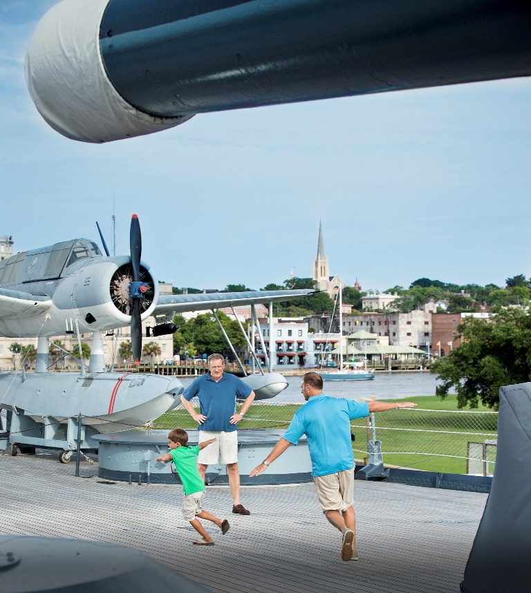 Family fun on the Battleship NORTH CAROLINA