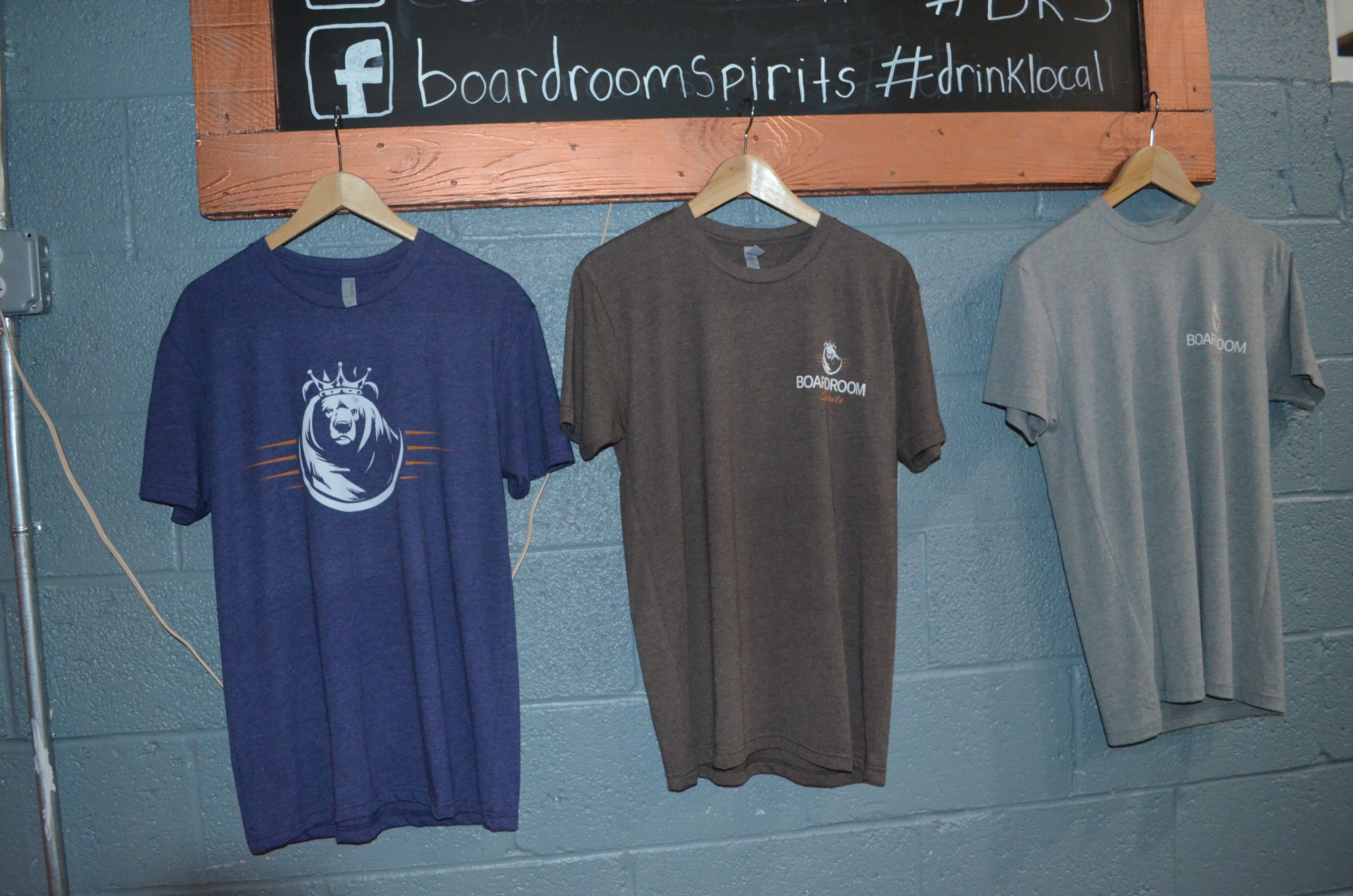 A Boardroom Spirits t-shirt (and a bottle of sugar beet spirit) makes the perfect holiday gift. Boardroom Spirits Swag