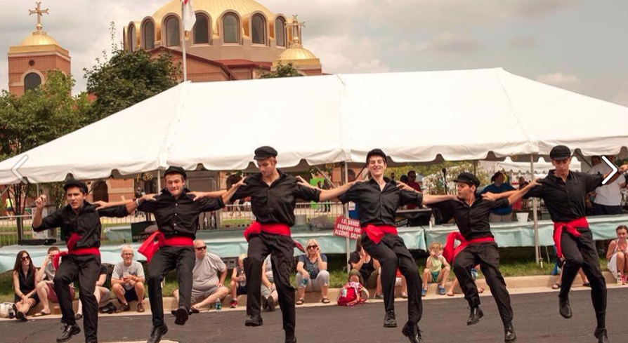 Traditional Greek dancing at Holy Trinity Greek Orthodox Church GreekFest Dancing