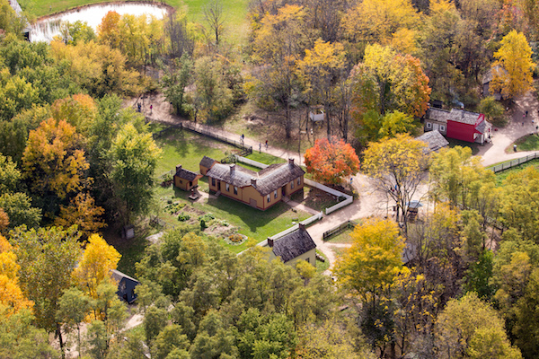 Up, up & away! It's Conner Prairie from above. CP from above
