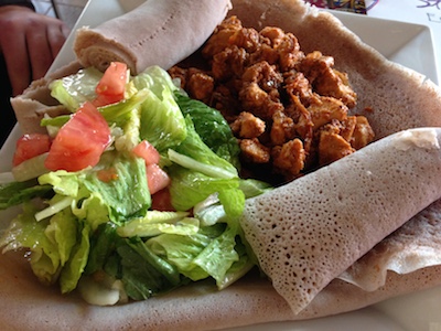 My Ye-Doro Tibs dish- delish! St. Yared Chicken dish