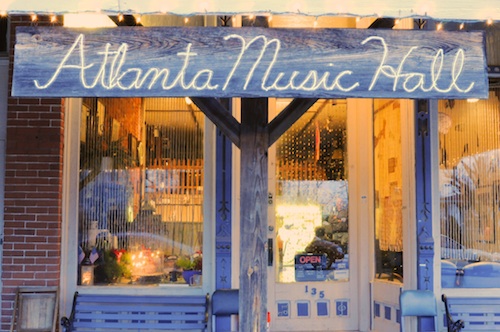 The entrance to the Atlanta Music Hall (Courtesy of Mark Lee for Hamilton County Business Magazine.) Atlanta Music Hall- credit Mark Lee for Hamilton County Business Magazine