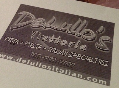 DeLullo's Trattoria DeLullo's Menu