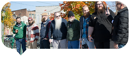 Now those are some beards! Beards & Brews blurb