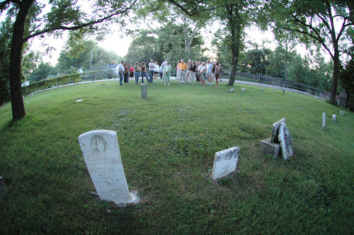 Westfield Historic Underground Railroad ghost walk with Unseen Press. BOO! Westfield Ghost Walk Cemetery