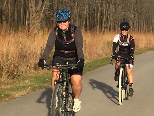 A relaxed paved trail ride- perfect for fall. Fall paved trail ride