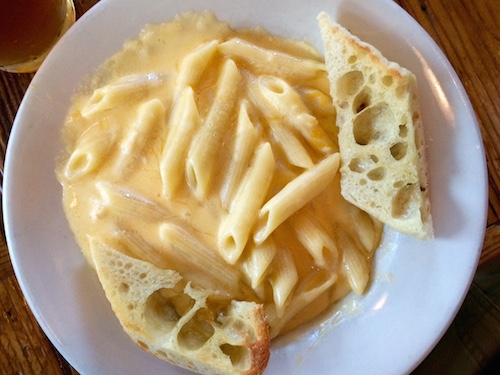 Mmm... warm & creamy mac & cheese made with BEER! Upland Mac n Cheese