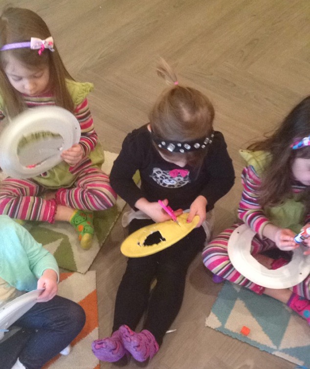 Mask making! Urban Chalkboard making masks