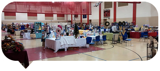 So many booths! Christmas in Oct craft