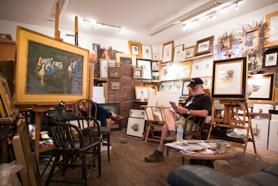 Just one of the studios at Nickel Plate Arts- the perfect place to find local art for your home NPA Studio Artist