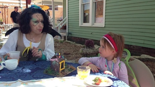 Chatting with a real fairy! Emmy with fairy