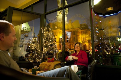 Relaxing at Noble Coffee & Tea Noble Coffee blog size