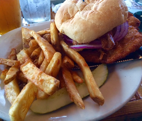The pork comfort food trifecta- the Three Lil' Pigs at Upland Carmel Tap House Upland 3 pigs