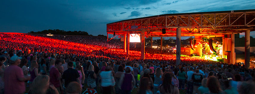 Klipsch Music Center, the 5th best outdoor music venue in the entire USA! KMC long