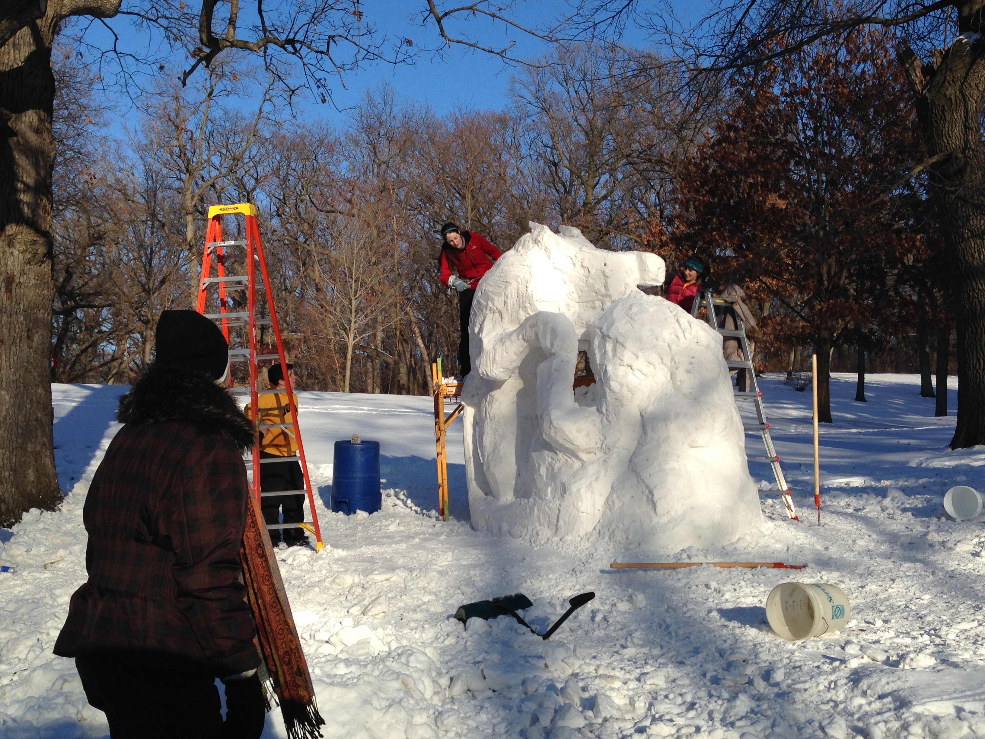 snow sculpting artists