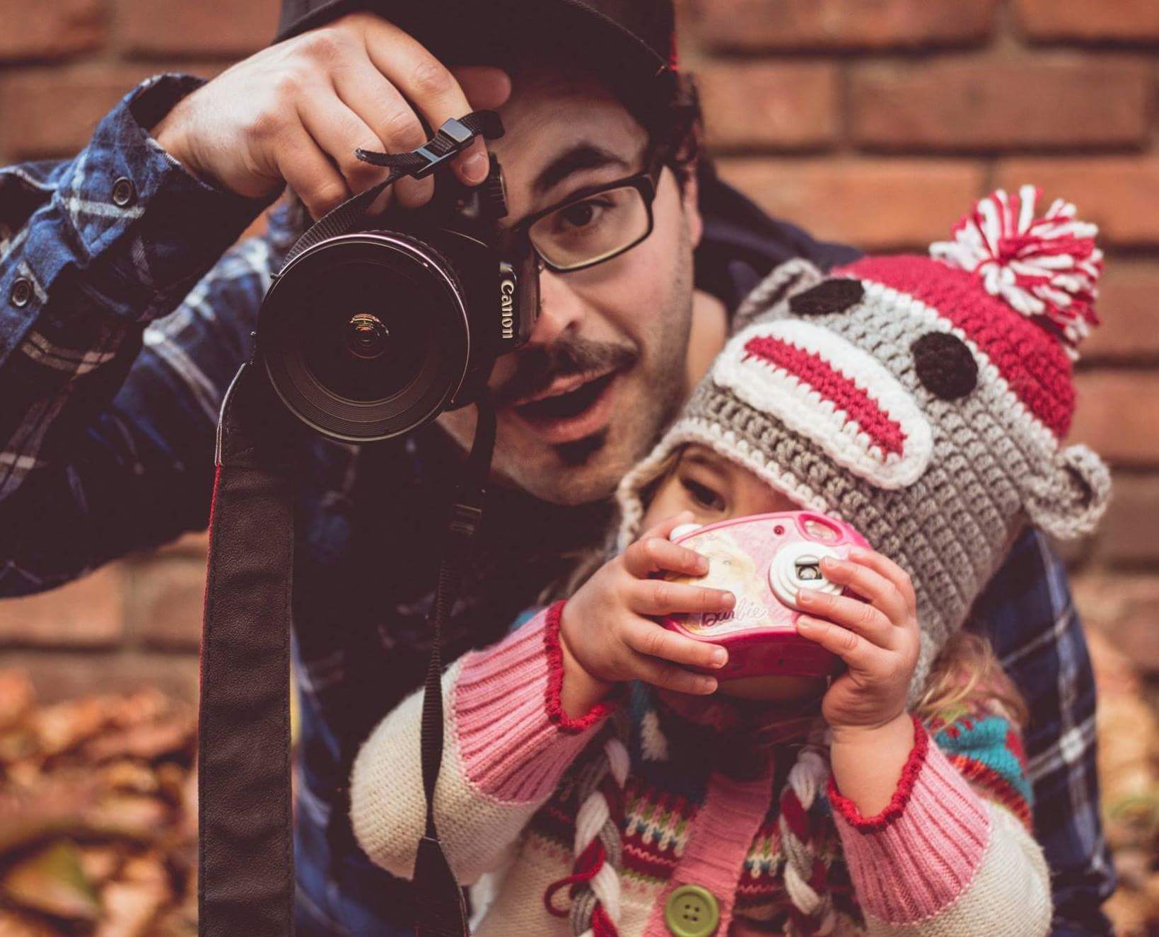 Matt & Daughter with Cameras