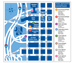Theater District Parking Map Theater District Parking Map