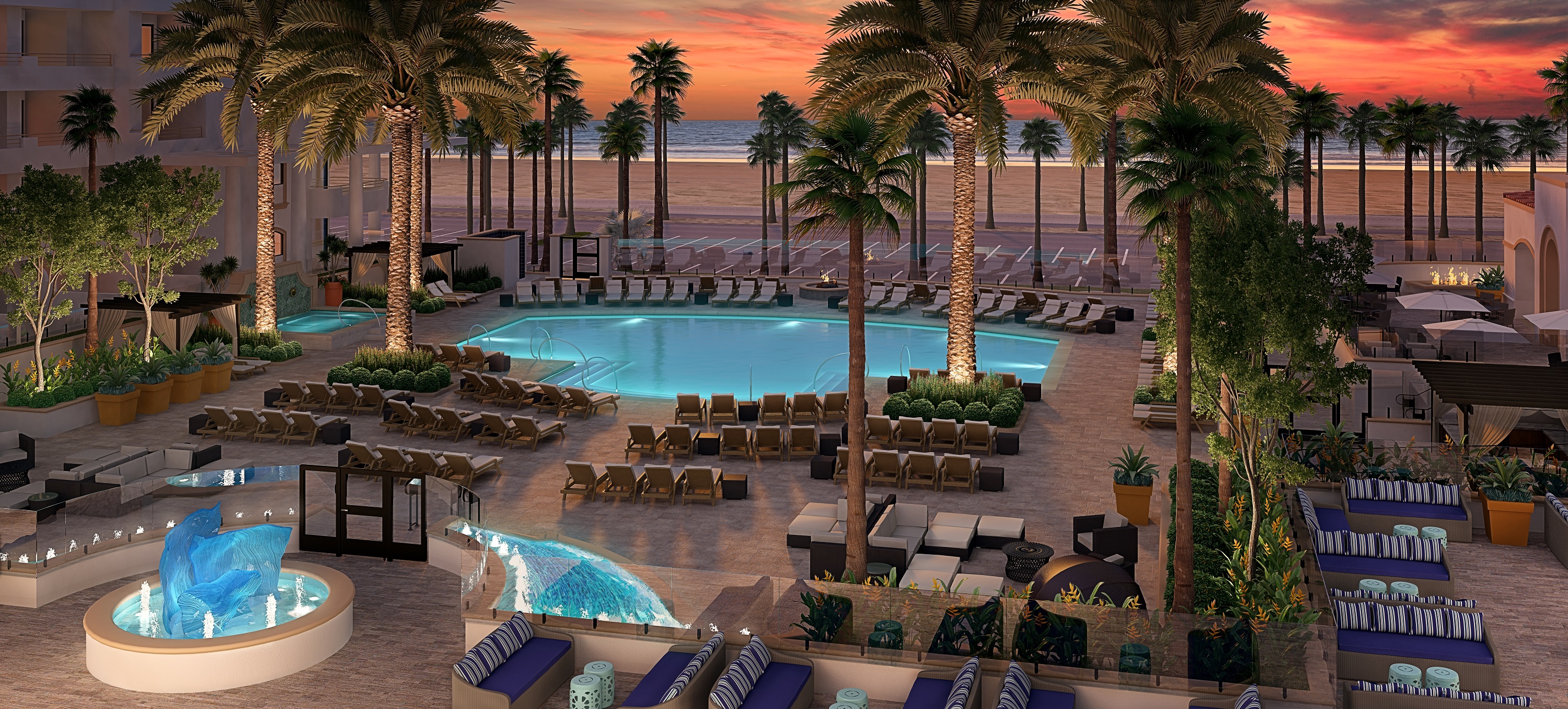 Waterfront Beach Resort In Huntington Hilton Hotel