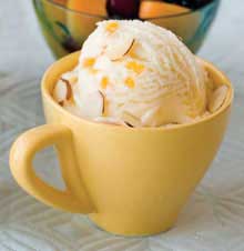 Apricot ice cream