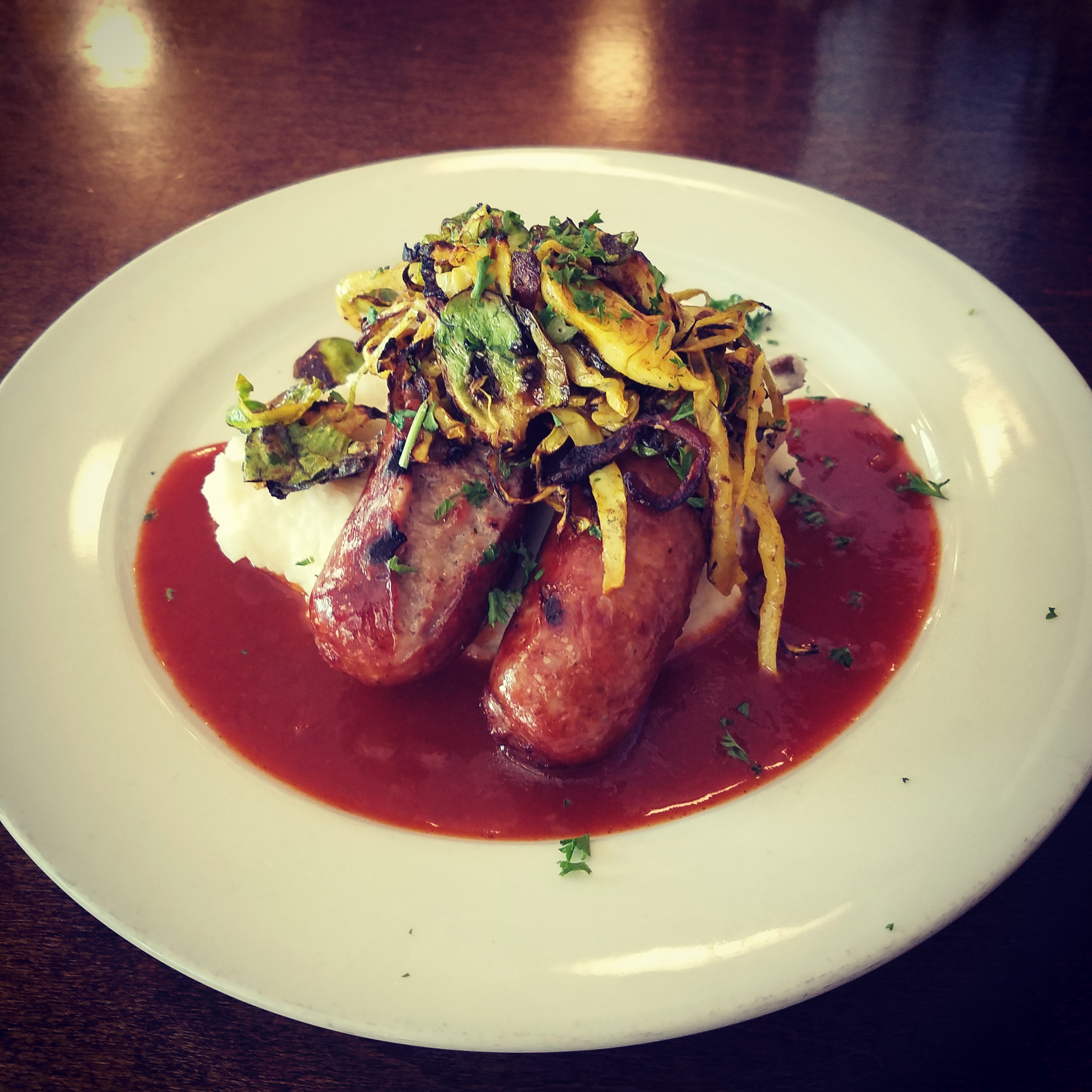 royal peasant bangers and mash