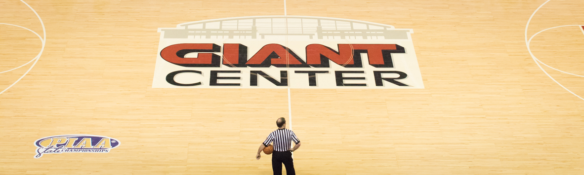 PIAA Basketball at Giant Center in Hershey Pre Game