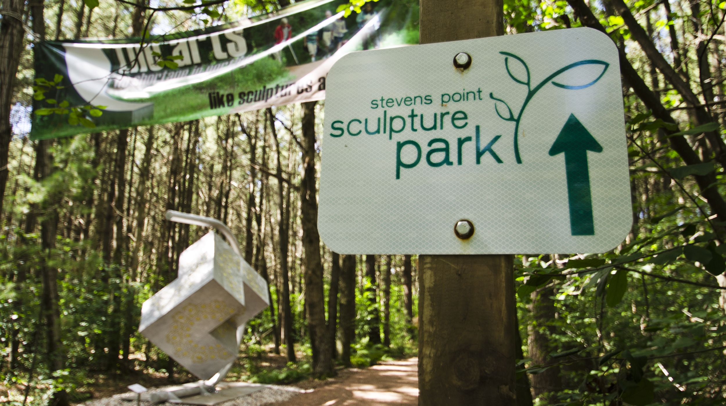 The Stevens Point Sculpture Park blends the regions love for the arts and outdoors, displaying artwork along a recreational trail.