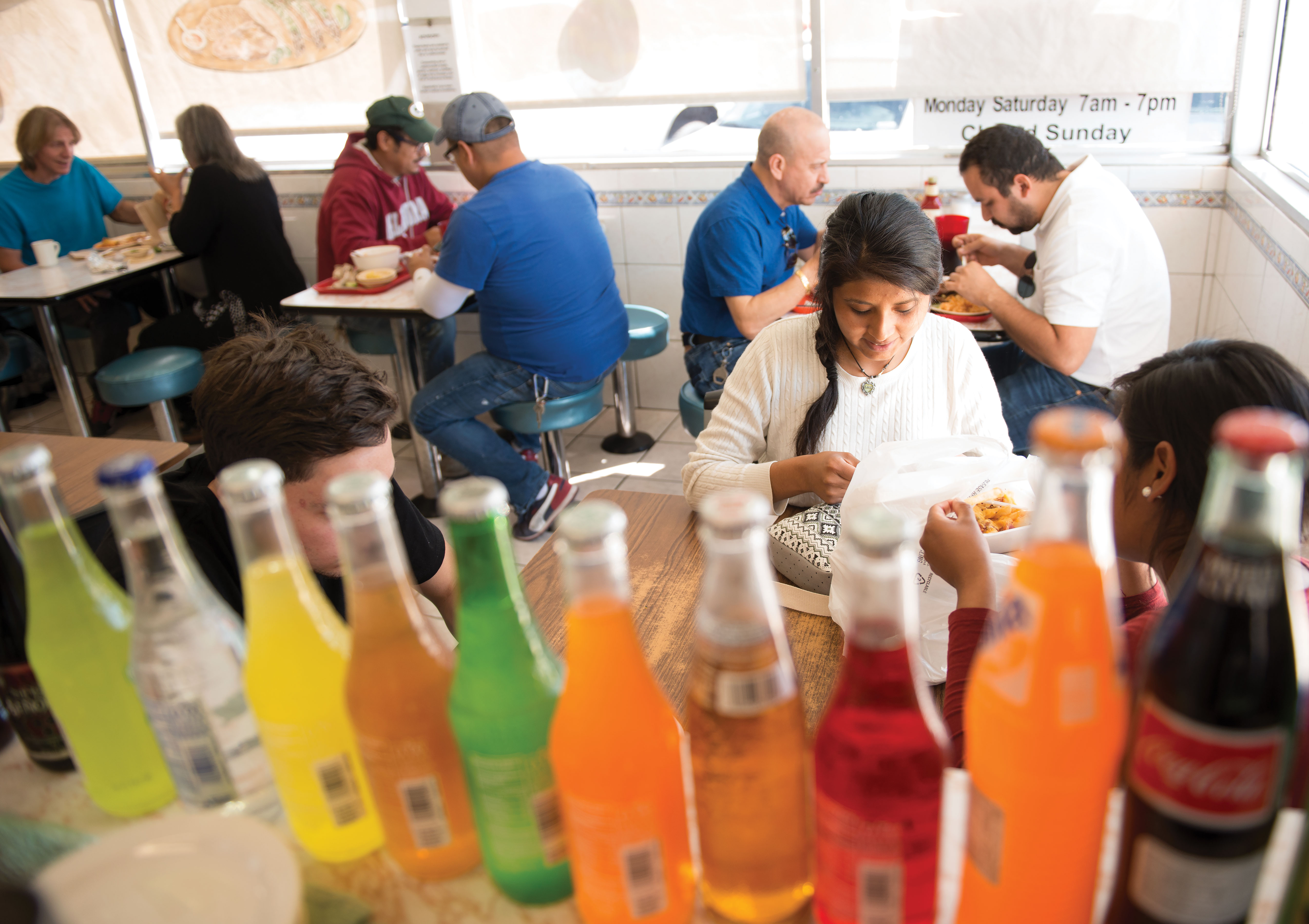 Mexican sodas complement the cuisine at Taqueria Mexico in Albuquerque