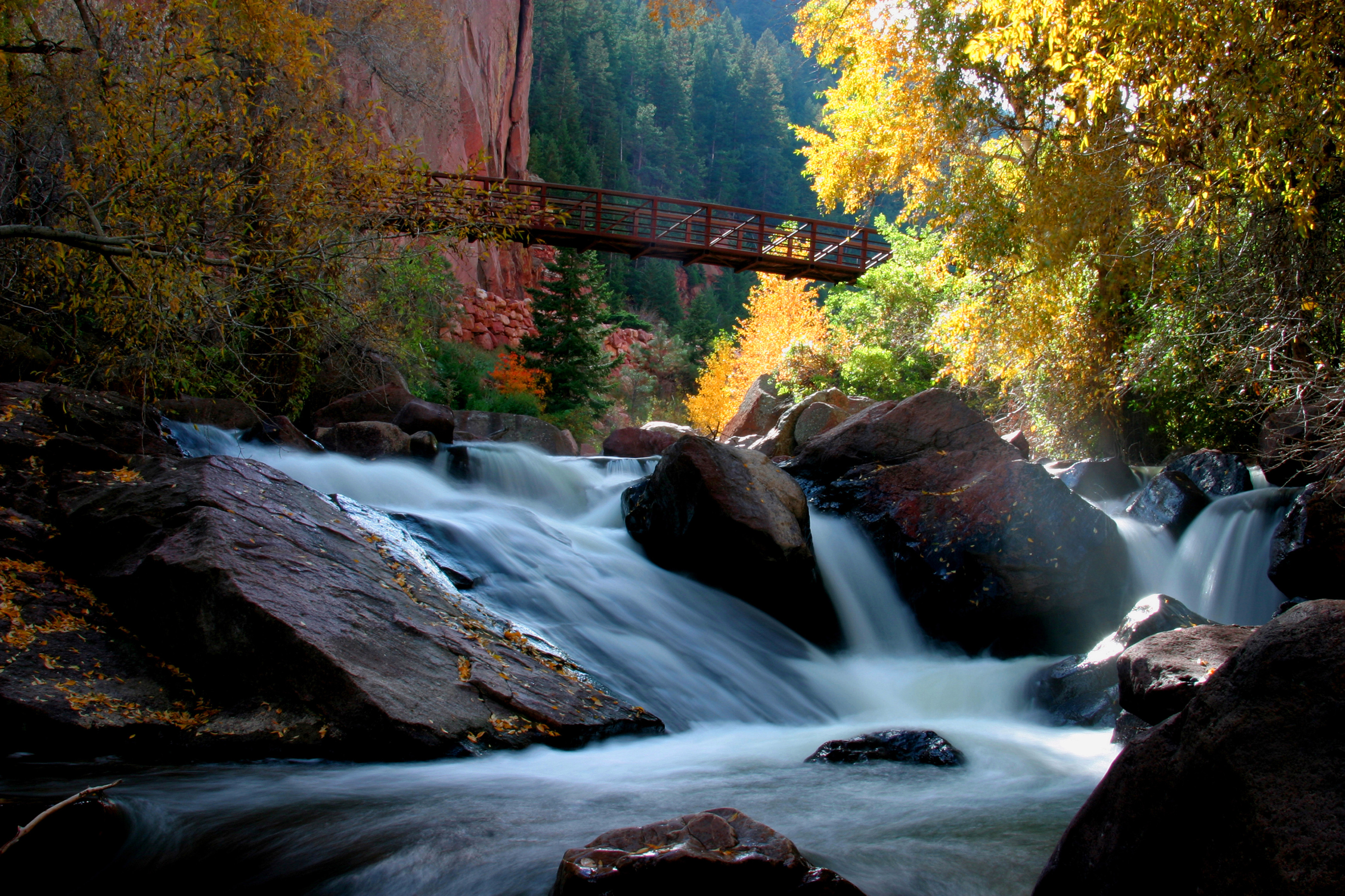 Fall at Eldorado Springs State Park