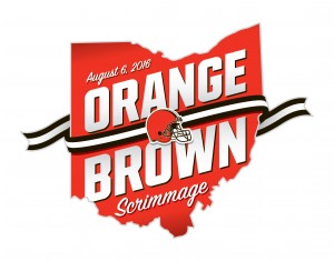 Orange & Brown scrimmage logo