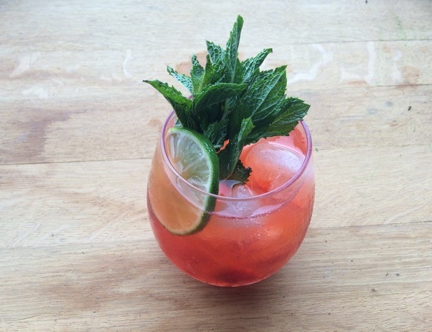 Strawberry Rhubarb Cooler