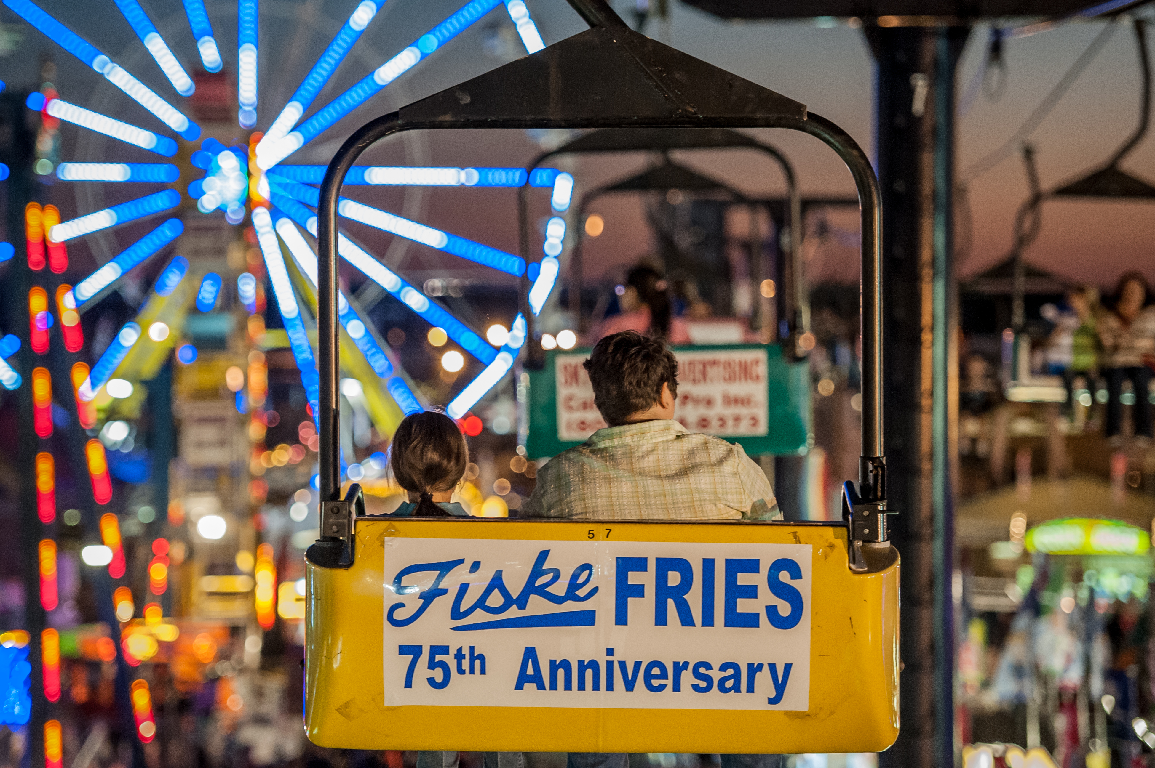 South Carolina State Fair in Columbia, SC Visitors get a birds-eye view of the South Carolina State Fair in Columbia, SC