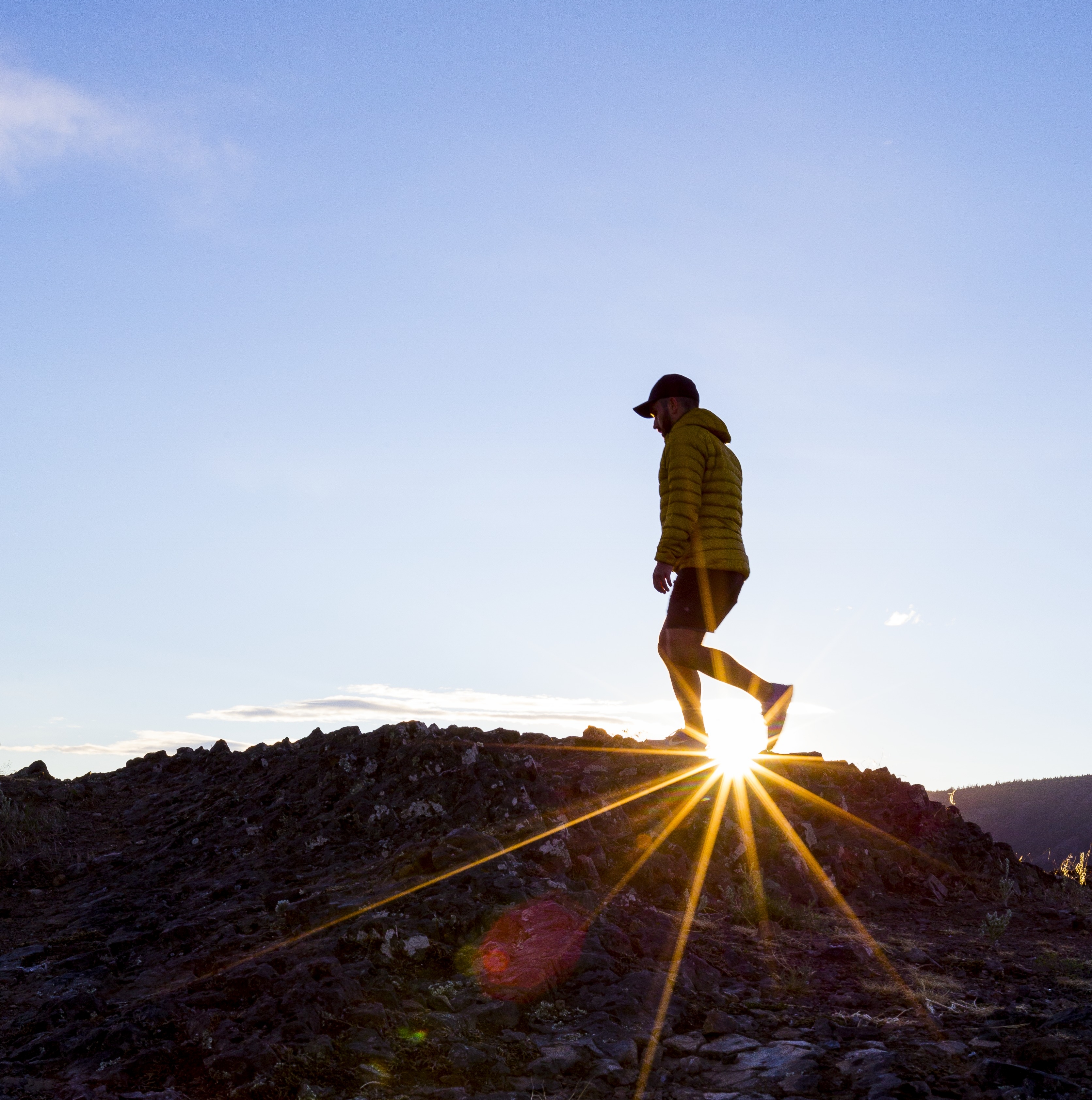 Hiking Mount Boucherie at Sunset