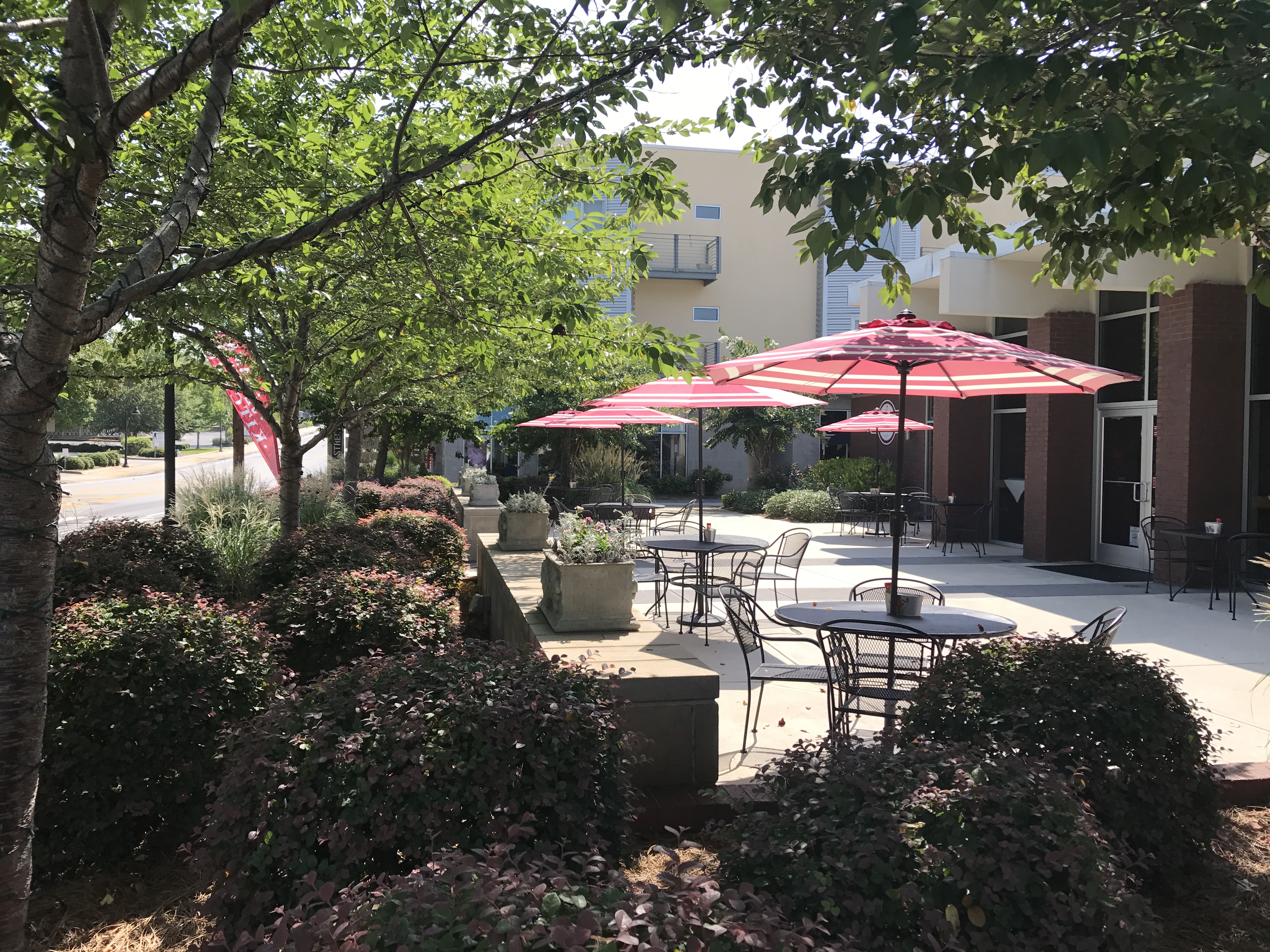 The patio outside of the restaurant, Mama Jewel's. - Athens, Georgia