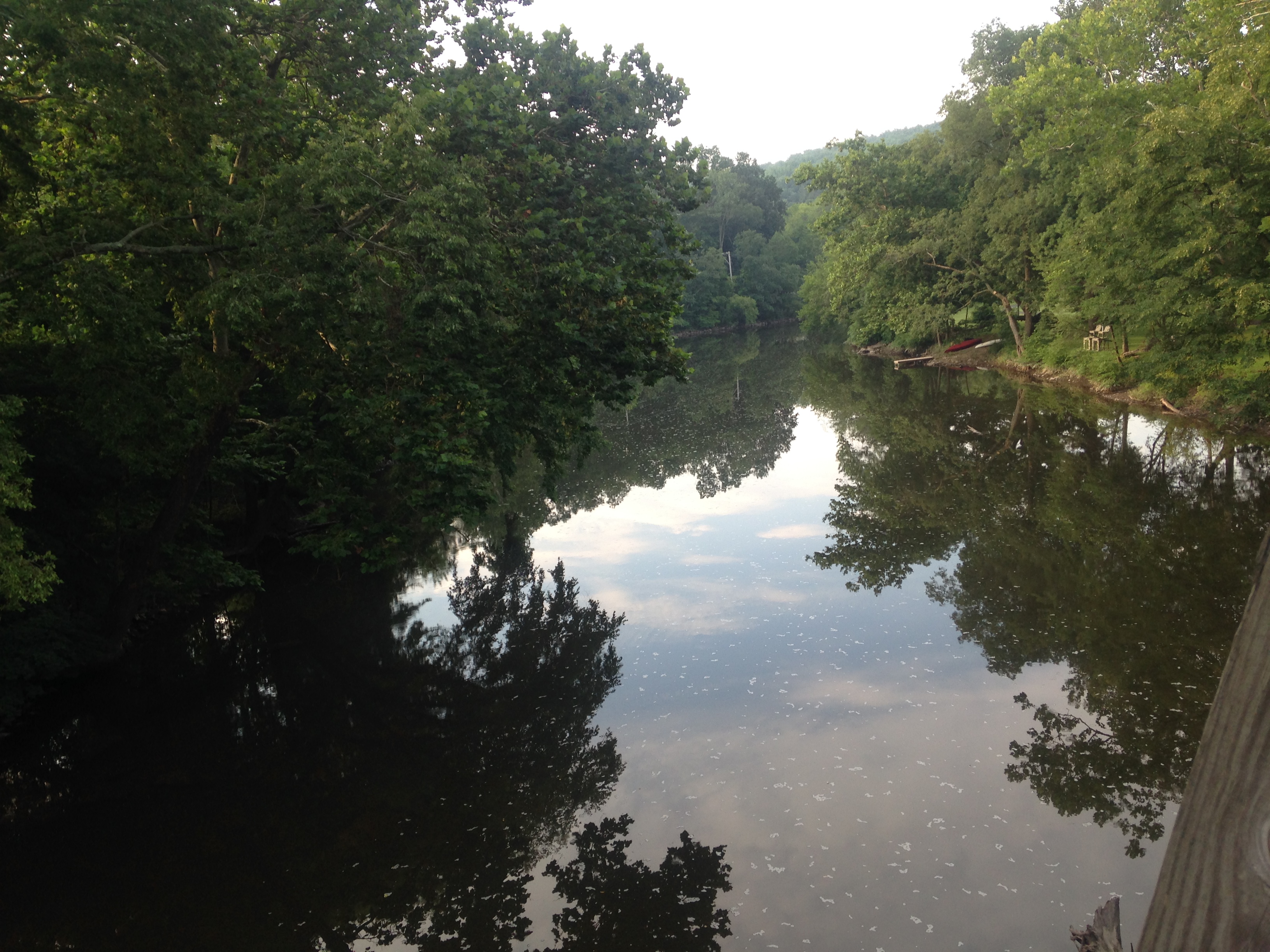 My first look at the Perkiomen Creek on my ride.