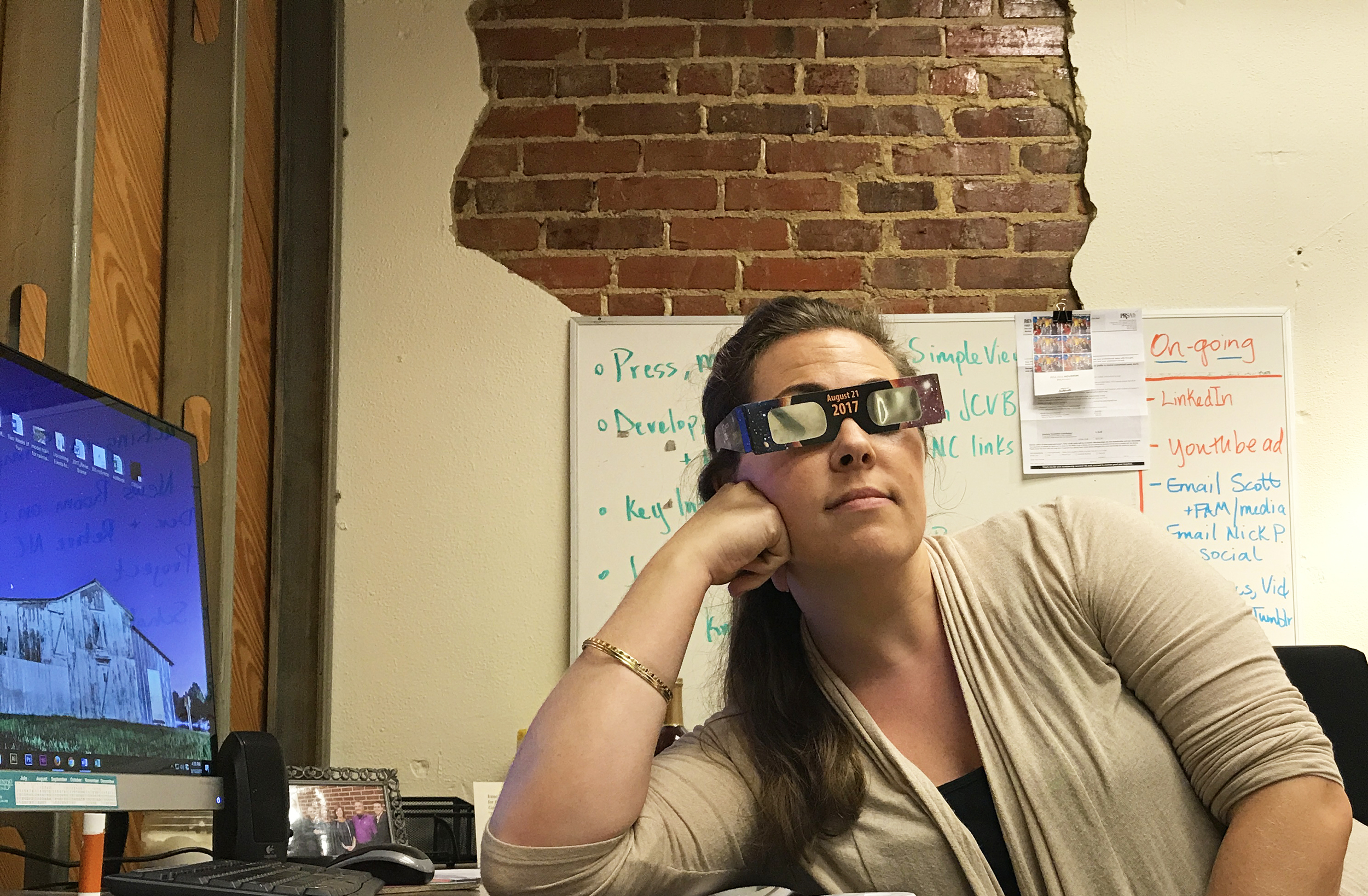 Eclipse Glasses Waiting