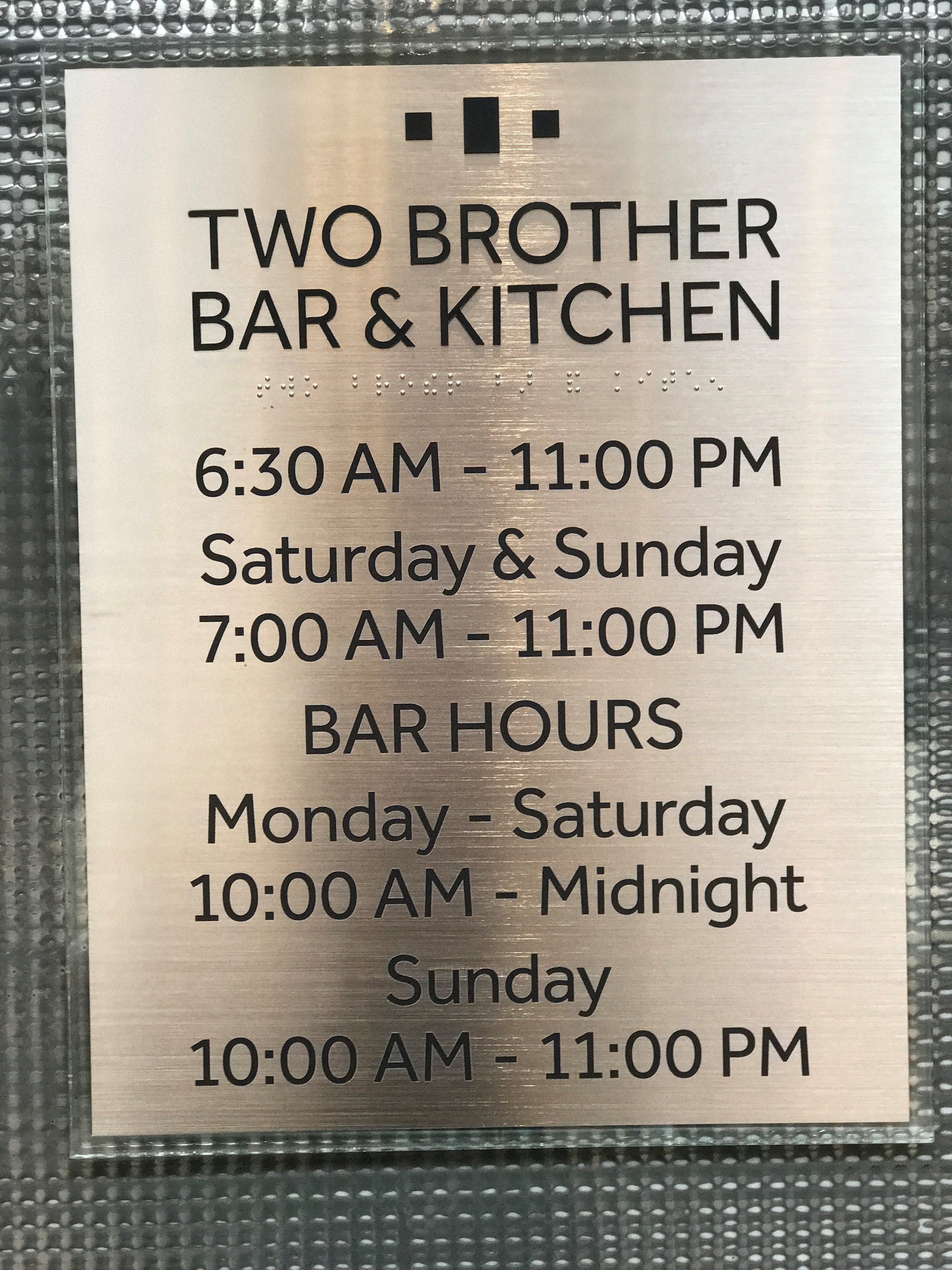 Two Brother Restaurant Sign