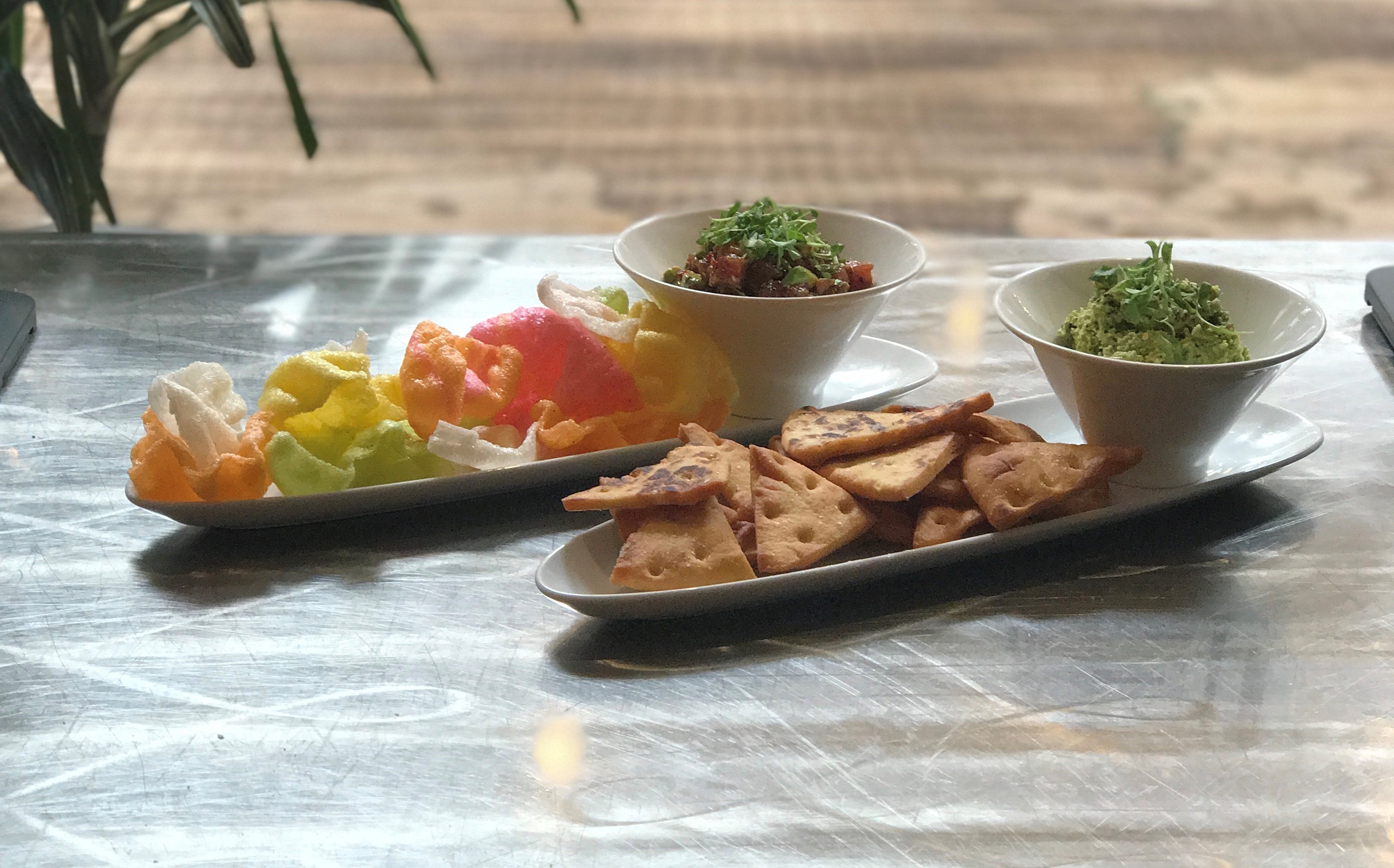 Guacamame and ahi poke at Two Brother