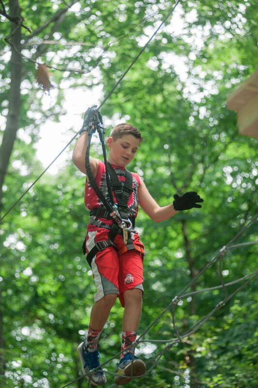 Boy on ZipZone Adventure Park