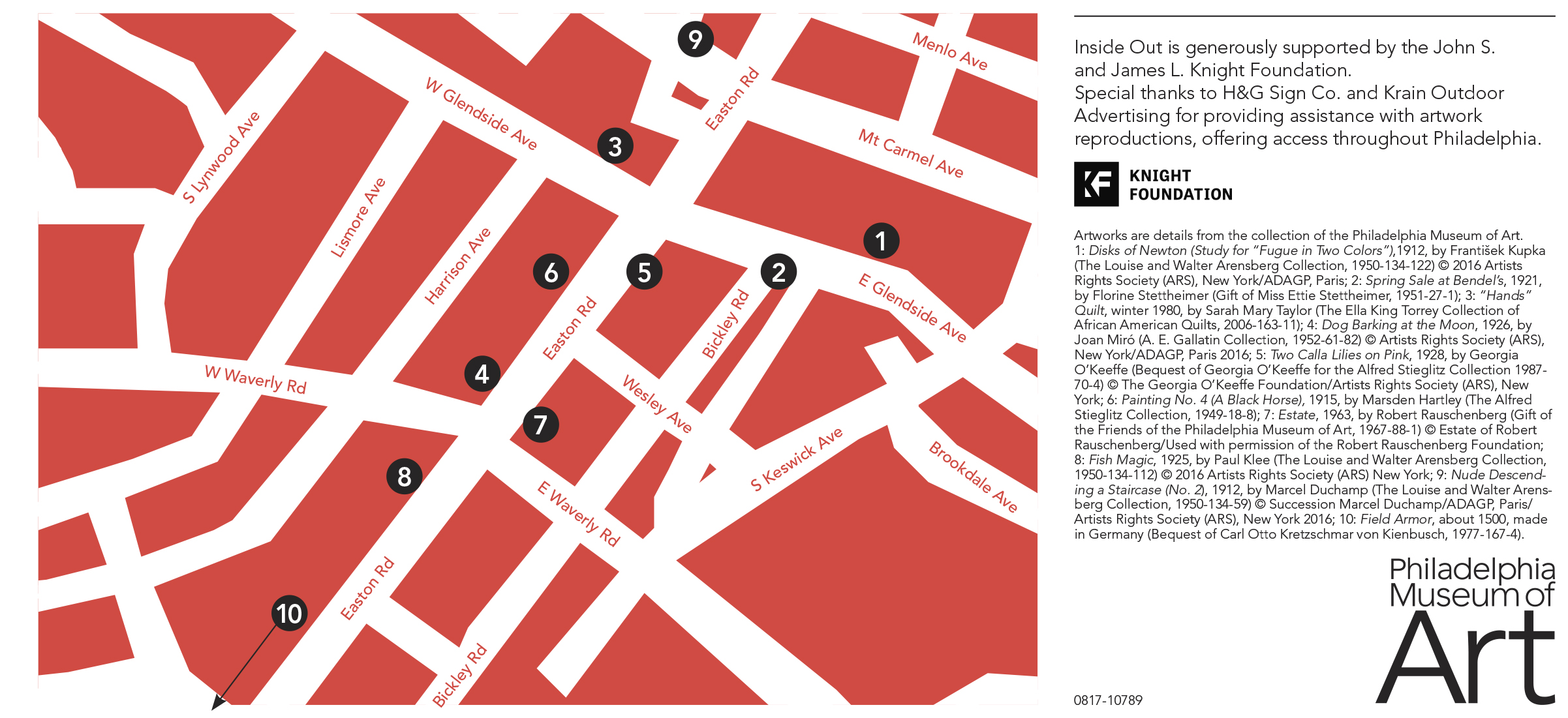 Glenside Inside Out Art Map