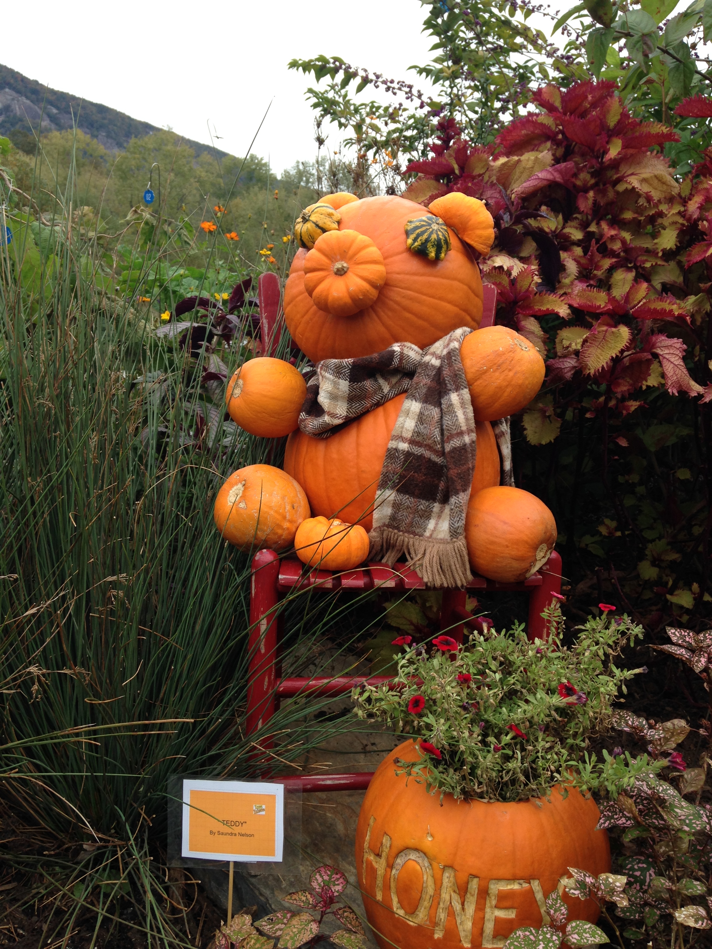 Fall Decor on the Lake Lure Flowering Bridge