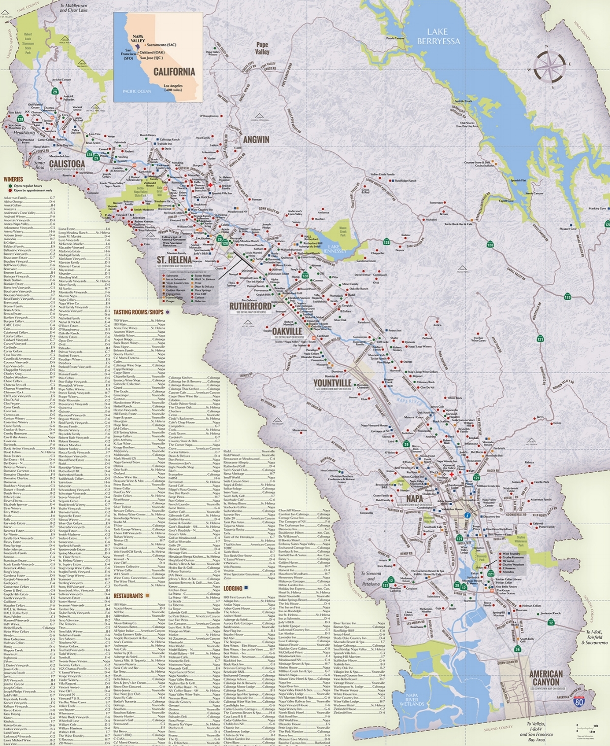 napa wine maps interactive