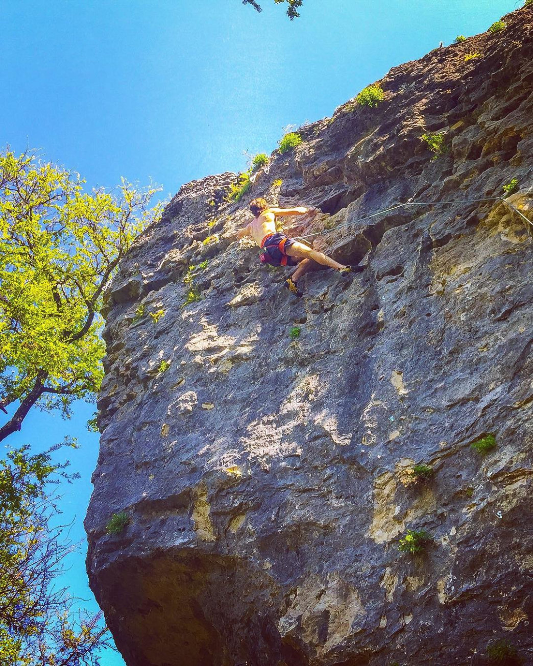 Climbing at Reimers Ranch